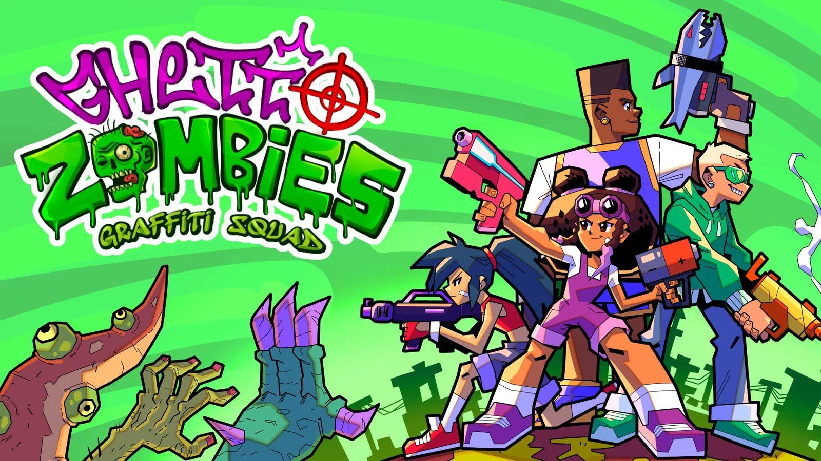 Ghetto Zombies Graffiti Squad: urbanistinis kooperacijos chaosas, muzika ir stilius