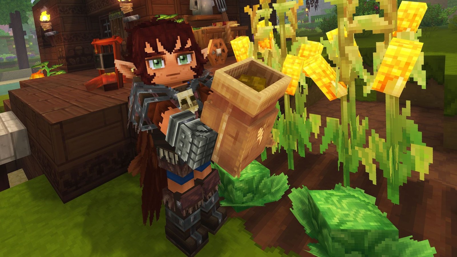 Hytale pasaulio vaizdas su gyvūnų prisijaukinimo tema