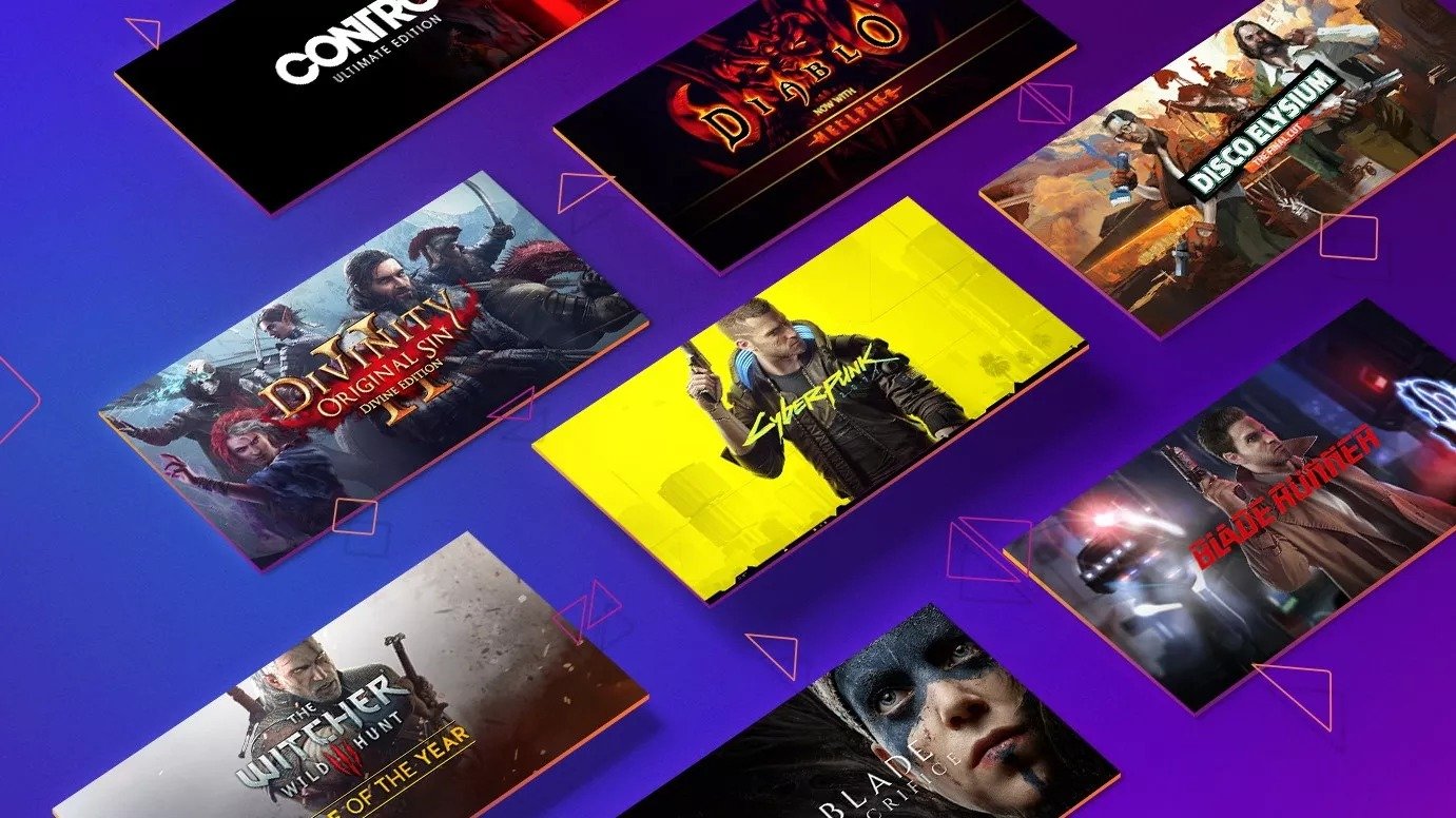 GOG logotipas ir skaitmeninės bibliotekos tema