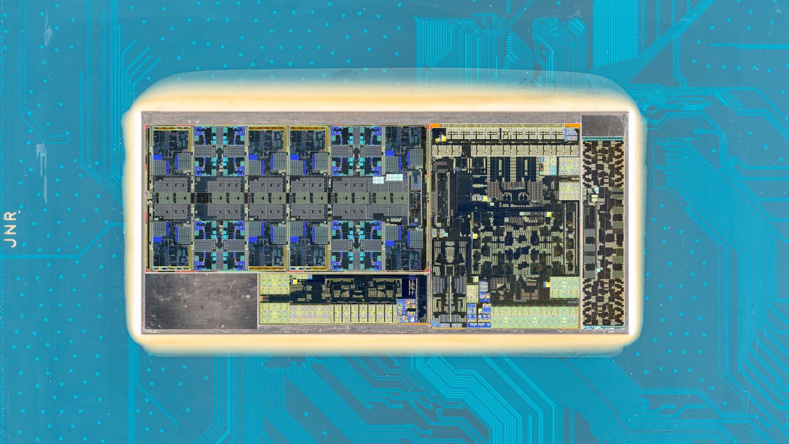 Intel procesoriaus iliustracija