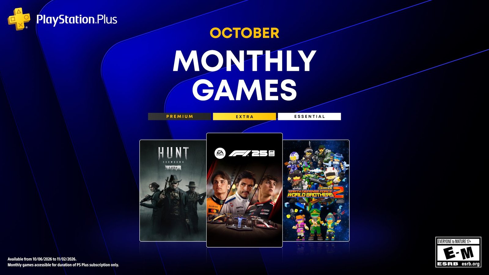 PlayStation Plus im Oktober 2026: Diese Spiele kommen